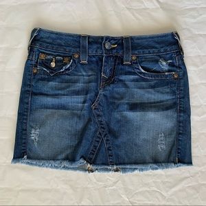 True Religion Sadie Denim Skirt Size 27